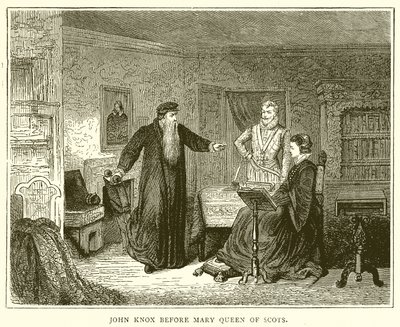 John Knox před Mary Queen of Scots od English School