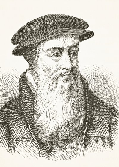 John Knox, z „Národní a domácí historie Anglie“ od Williama Hickmana Smith Aubrey (1858-1916), vydaný v Londýně, kolem roku 1890 od English School