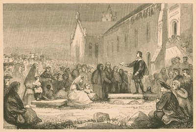 John Livingston káže v Kirk of Shotts od English School