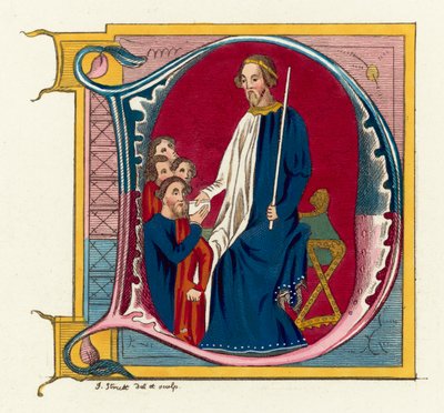 John Of Gaunt, Duke Of Lancaster (barevná rytina) od English School