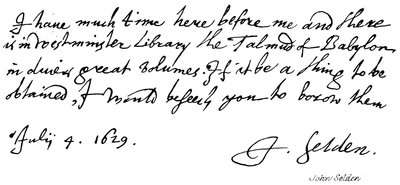 John Selden od English School