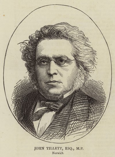 John Tillett, Esquire, MP (rytina) od English School