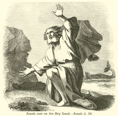 Jonah obsazení do Suché země, Jonah, ii, 10 od English School