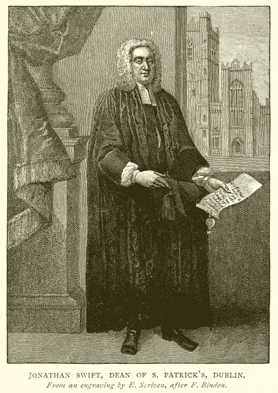 Jonathan Swift, děkan S. Patricks, Dublin od English School