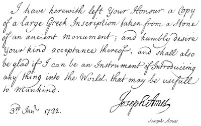 Joseph Ames od English School