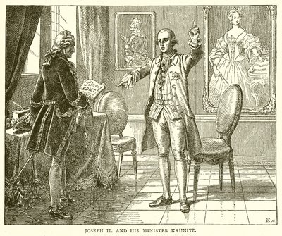 Josef II a jeho ministr Kaunitz od English School