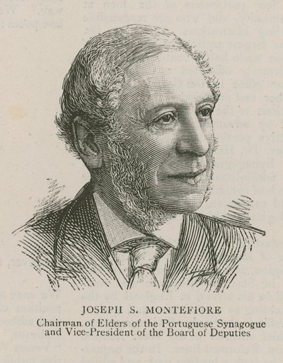 Joseph S Montefiore, předseda starších portugalské synagogy a místopředseda Poslanecké sněmovny od English School