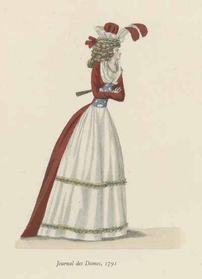 Dámský žurnál, 1791 od English School