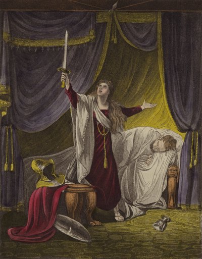 Judith stětí Holofernesovi (barevné lito) od English School