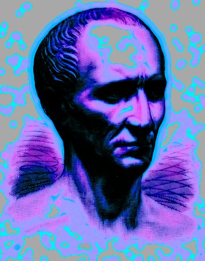 Julius Caesar, ilustrace z Cassells Illustrated Universal History od Edwarda Olliera, publikovaná v roce 1890 (digitálně vylepšený obrázek) od English School
