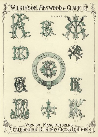 KA, KB, KC, KD, KE, KF, KG, KH, KJ, KI, KK od English School