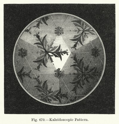 Kaleidoskopický vzor (rytina) od English School