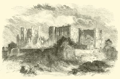 Kenilworth Castle (rytina) od English School