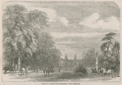 Kensington Gardens, Coalbrookdale Gates, Rotten Row, Londýn od English School