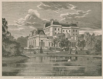 Kensington House, postavený pro pana Alberta Granta, přední zahrada od English School