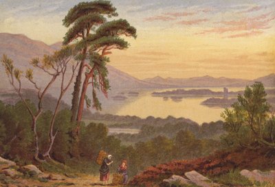 Killarney Lakes, Lower Lake (barva litho) od English School