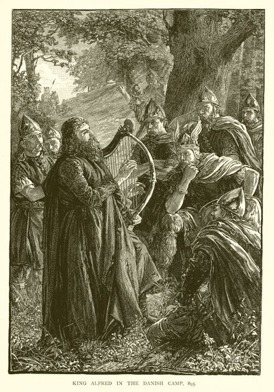 Král Alfred v dánském táboře, 895 od English School