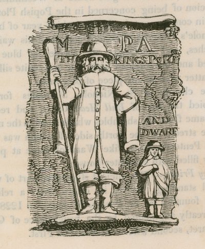 King Charles 1st Porter & Dwarf od English School