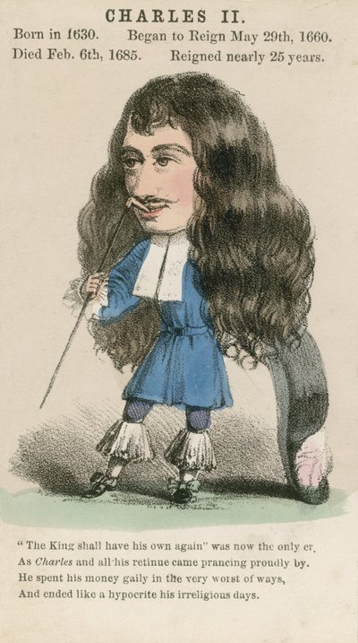 King Charles II (akvatinta) od English School