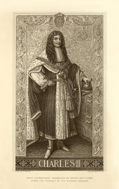 král Karel II od English School