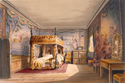 King Charles Room, Cotehele House, cca 1830-40, od English School