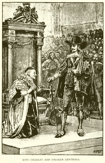 Král Charles a mluvčí Lenthall od English School