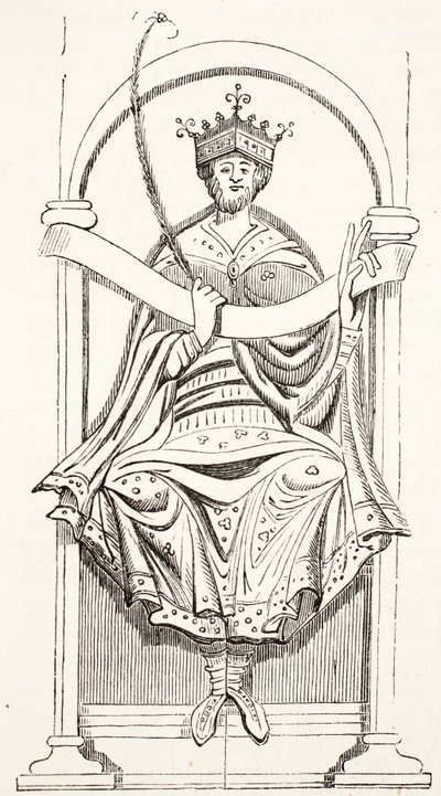 King Edgar (z Cotton MS) od English School