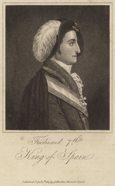 Španělský král Ferdinand VII od English School