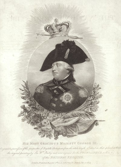 Král Velké Británie a Irska Jiří III od English School