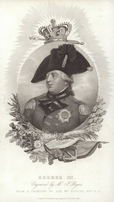 Král Velké Británie a Irska Jiří III od English School