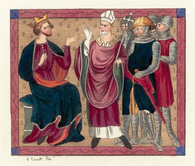 Král Jindřich II. a Thomas Becket od English School