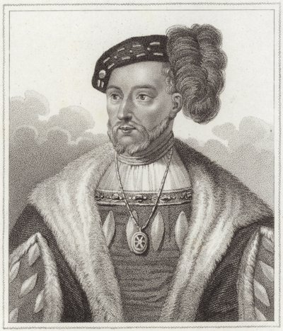 King James V (tečkovaná rytina) od English School