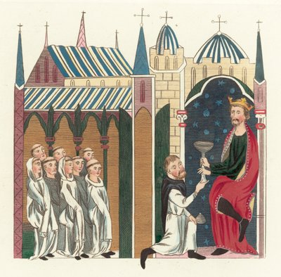 King John (barevná rytina) od English School