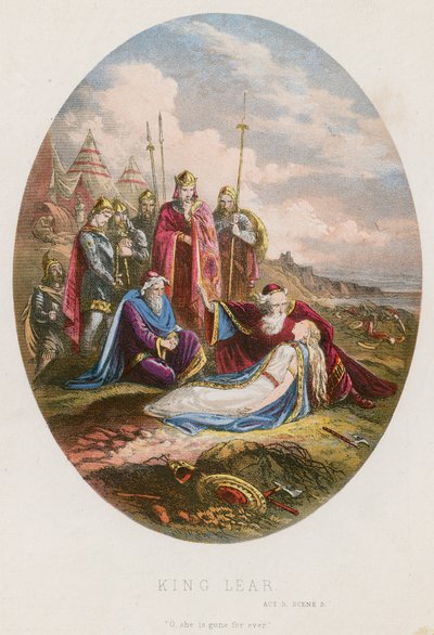 Král Lear, scéna V. dějství III od English School