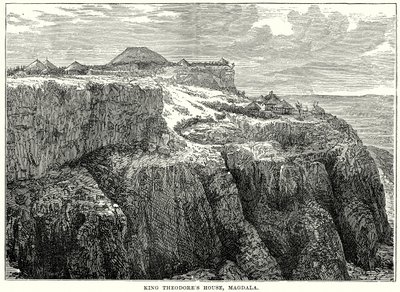 Dům krále Theodora, Magdala (rytina) od English School