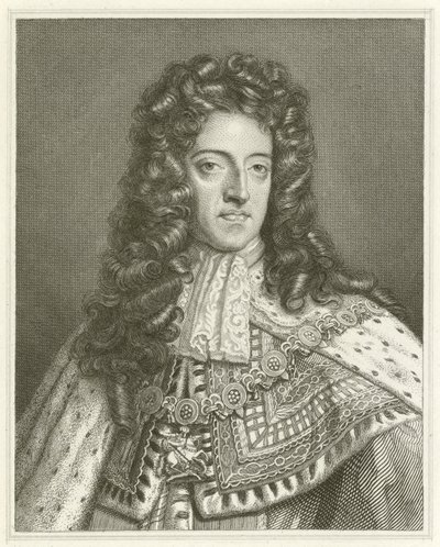 King William III (rytina) od English School