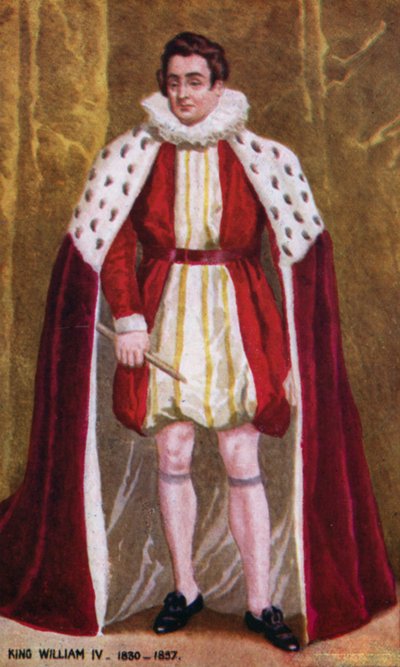 Král Vilém IV (barevné lito) od English School