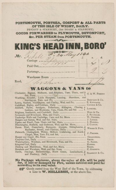Kings Head, Southwark od English School