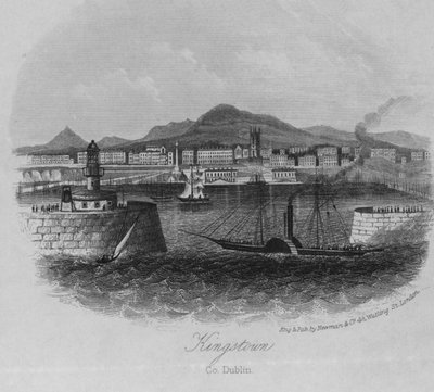 Kingstown, County Dublin (rytina) od English School