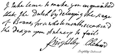 Knightley Chetwood od English School