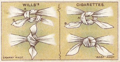 Knots, č. 6 ze série karet Willss Cigarettes First Aid, 1913 od English School