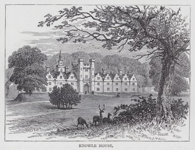 Knowle House (rytina) od English School