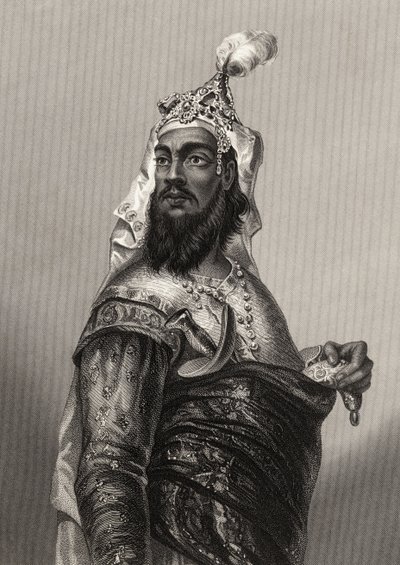 Kooer Singh, z „Historie indické vzpoury“, vydané v roce 1858 od English School
