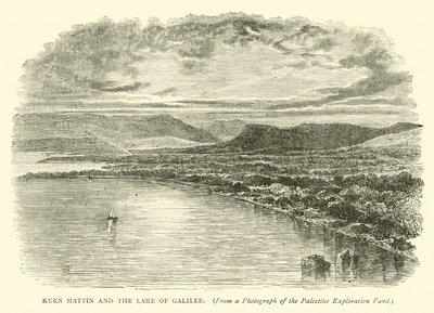 Kurn Hattin a Galilejské jezero od English School