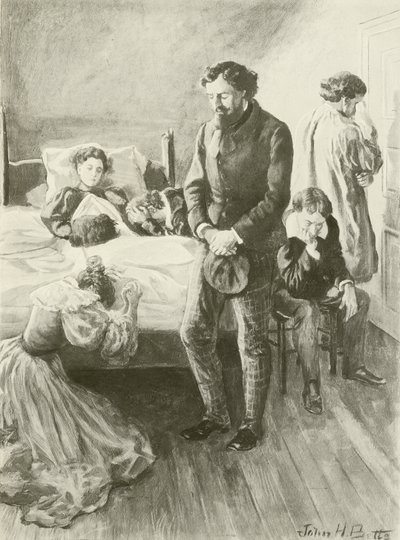 La Boheme, poslední dějství (hlubotisk) od English School