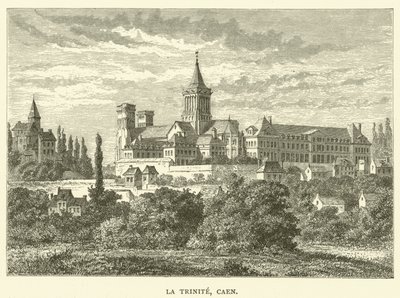 La Trinite, Caen (rytina) od English School