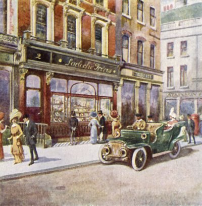 Lacloche Freres, 2 New Bond Street (barevné lito) od English School
