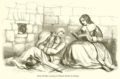 Lady Graden čte Robertu Bailliemu ve vězení od English School