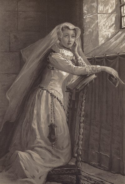 Lady Jane Gray (litho) od English School