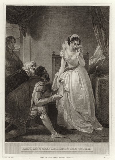 Lady Jane Grayová klesá korunu od English School